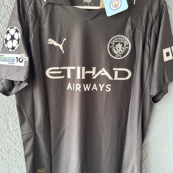 Manchester City Foden Soccer Jersey Black - Picture 3 of 5